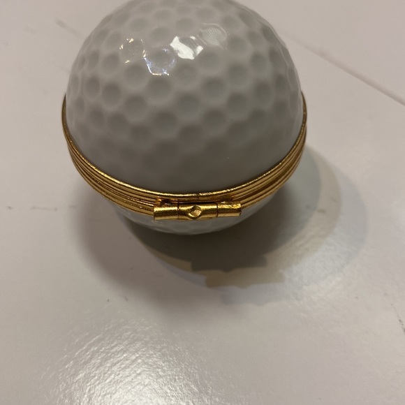 Limoges Accents Limoges Golf Ball Realistic Limoges Box Retired